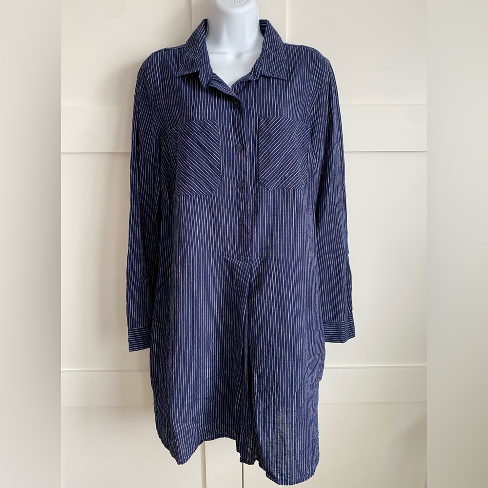 Old Navy Pinstriped Shirt Dress